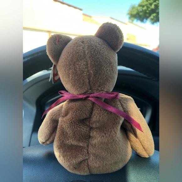 Rare Retired 1995 Ty Beanie Baby TEDDY Brown Bear. 1993 Tag. - Picture 4 of 7